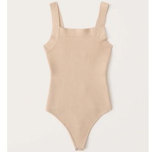 Abercrombie & Fitch Squareneck Knit Bodysuit
